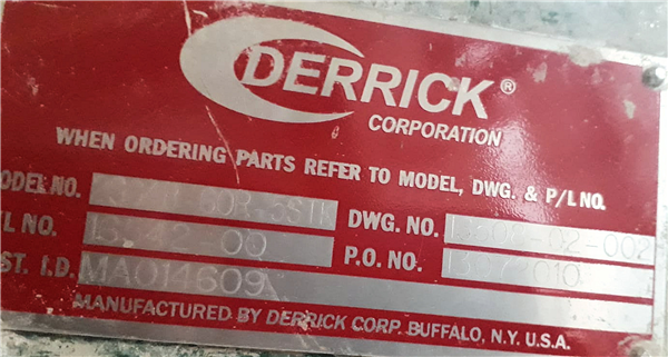 13 Units - Derrick 5-deck Stack Sizers, Model 2sf48-60r-5stk/2sg48-60r-5s1k)